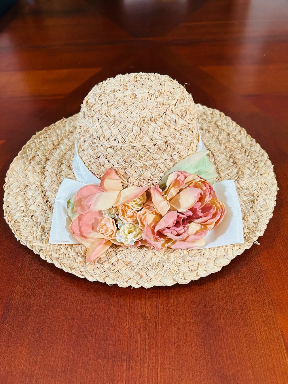 Vintage Banana Republic Floral Straw Hat - Picture 13 of 13